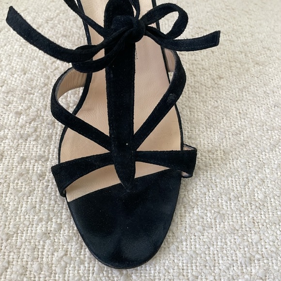 Manolo Blahnik black suede strappy heels - Picture 9 of 11